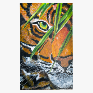 Emerald Gaze: Tiger in the Grass