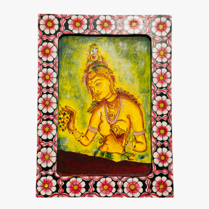 Sigiriya Apsara: Classical Muse on Wood